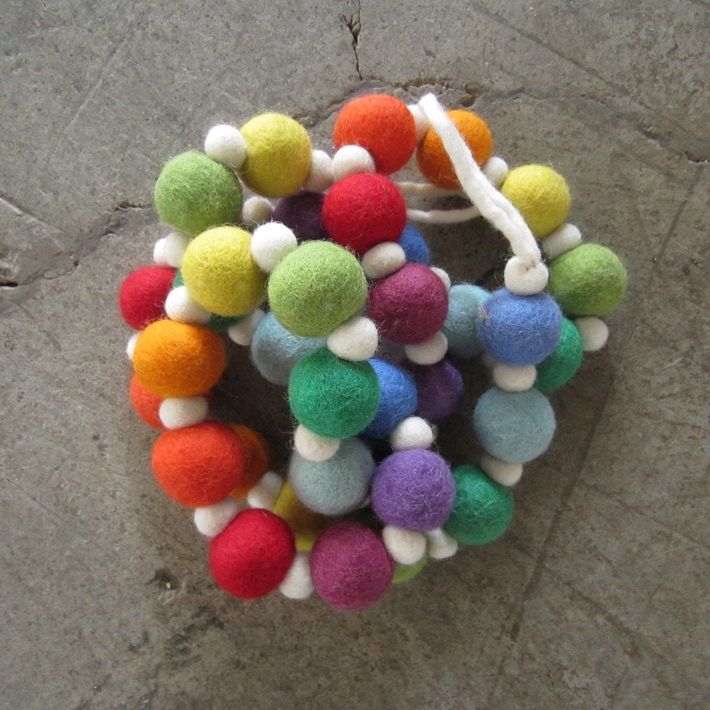 Rainbow Felt Garland