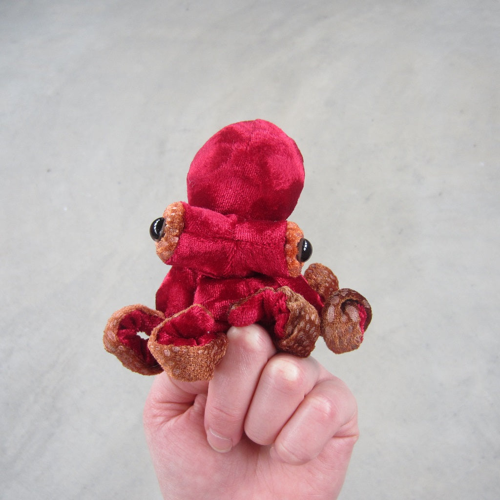 Finger Puppet: Mini Red Octopus