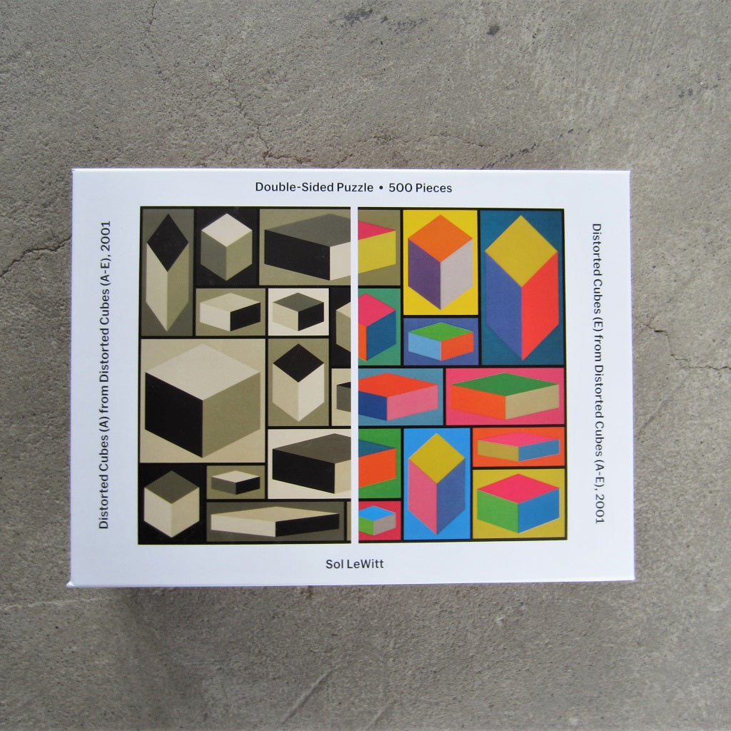 Double Sided Jigsaw Puzzle: Sol LeWitt Cubes