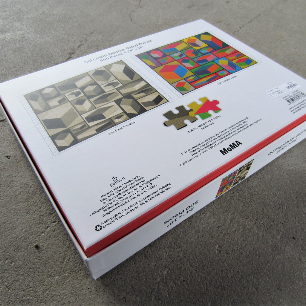 Double Sided Jigsaw Puzzle: Sol LeWitt Cubes