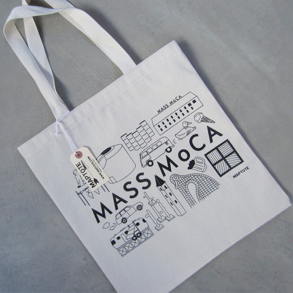 MASS MoCA Canvas Tote Bag: Museum Icons