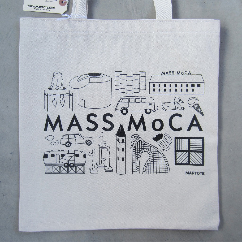 MASS MoCA Canvas Tote Bag: Museum Icons