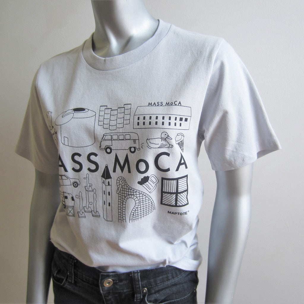 MASS MoCA Silver Icons T-Shirt: Unisex