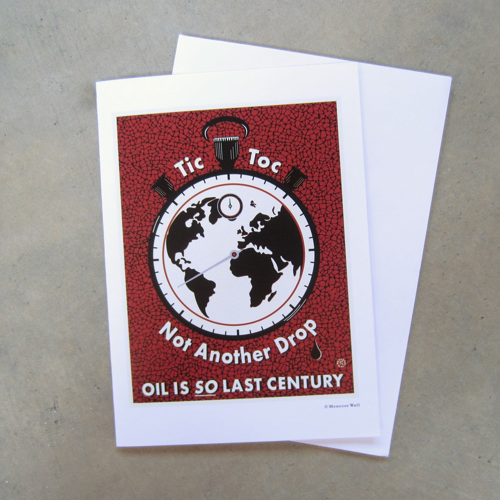 Greeting Card: Tic Toc Not Another Drop