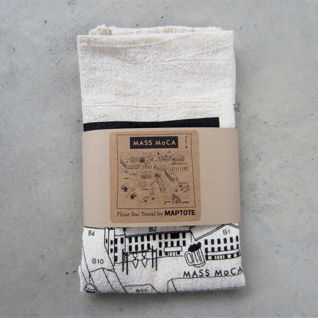 MASS MoCA Museum Map Tea Towel