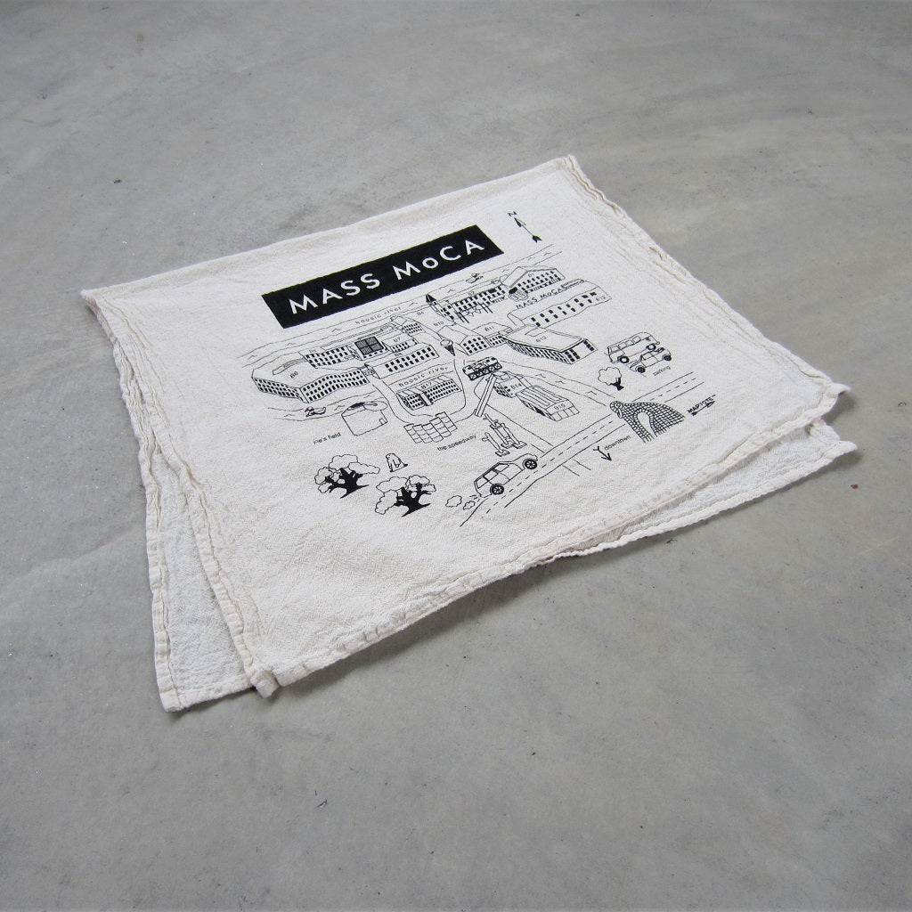 MASS MoCA Museum Map Tea Towel