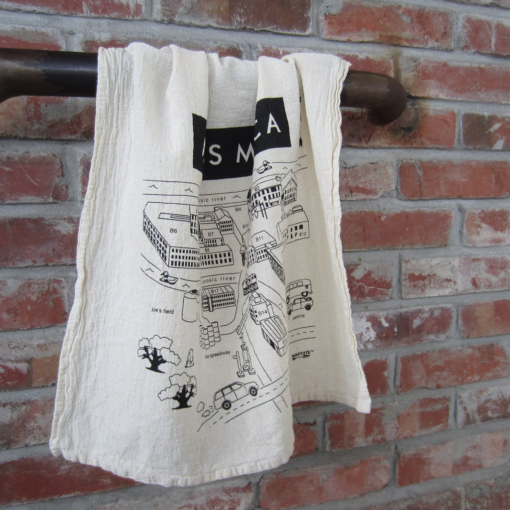 MASS MoCA Museum Map Tea Towel