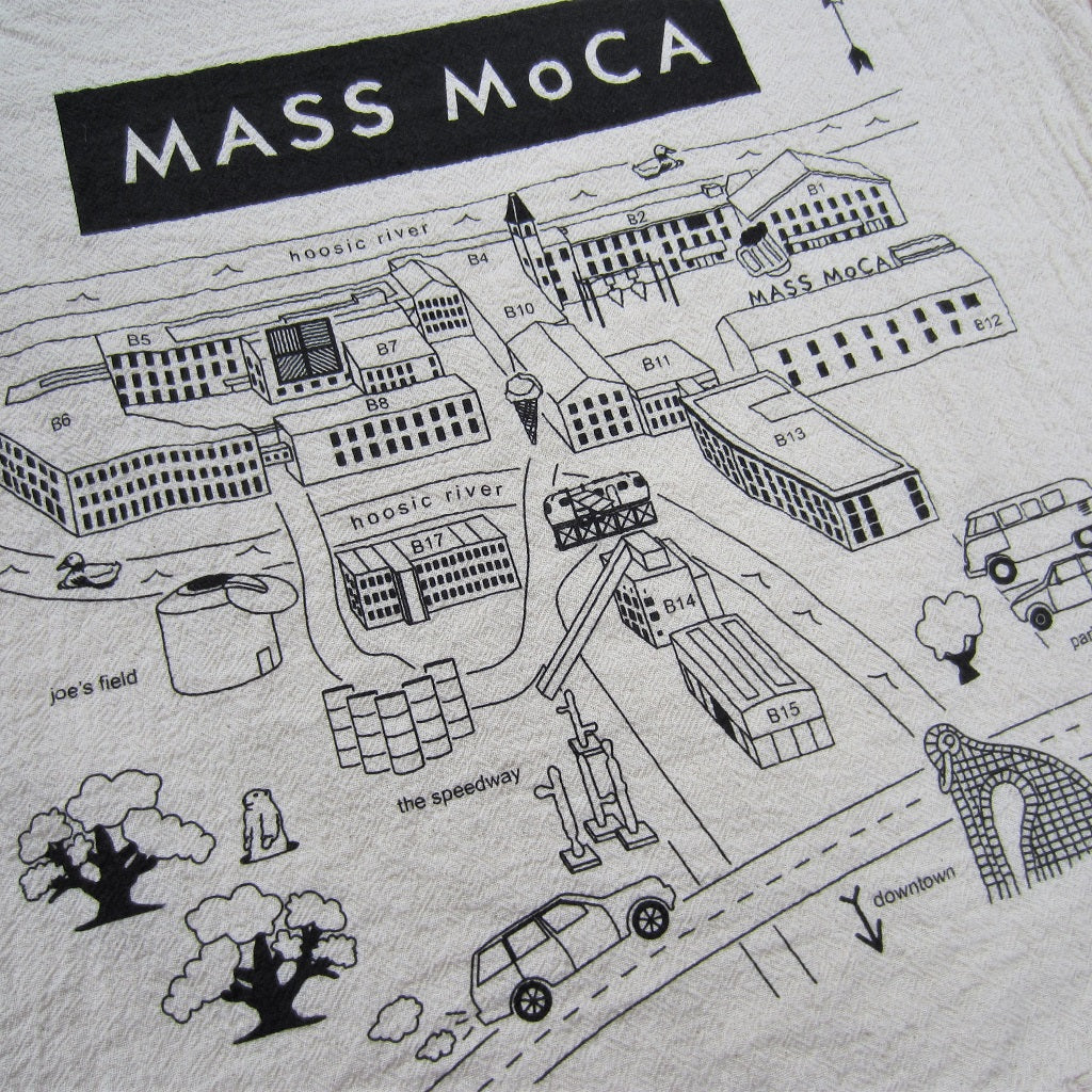 MASS MoCA Museum Map Tea Towel