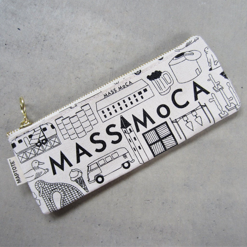 MASS MoCA Canvas Pencil Pouch: Museum Icons