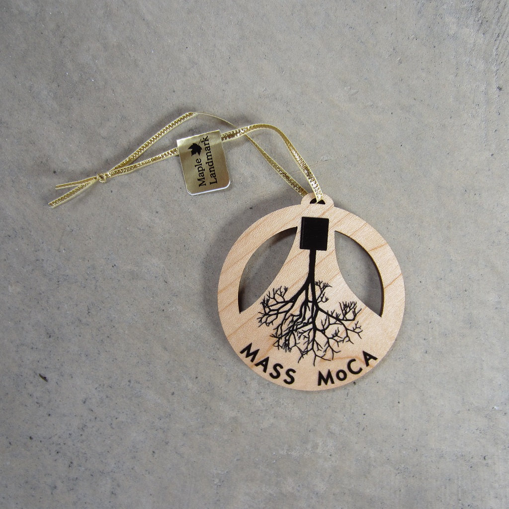 MASS MoCA Wooden Holiday Ornament