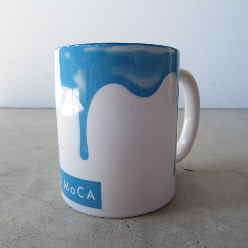 MASS MoCA Paint Drip Mug: Light Blue