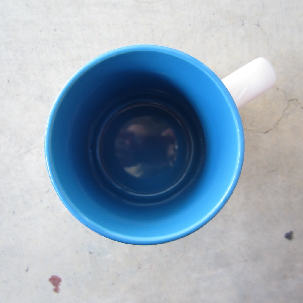 MASS MoCA Paint Drip Mug: Light Blue