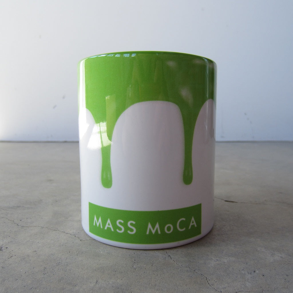 MASS MoCA Paint Drip Mug: Light Green