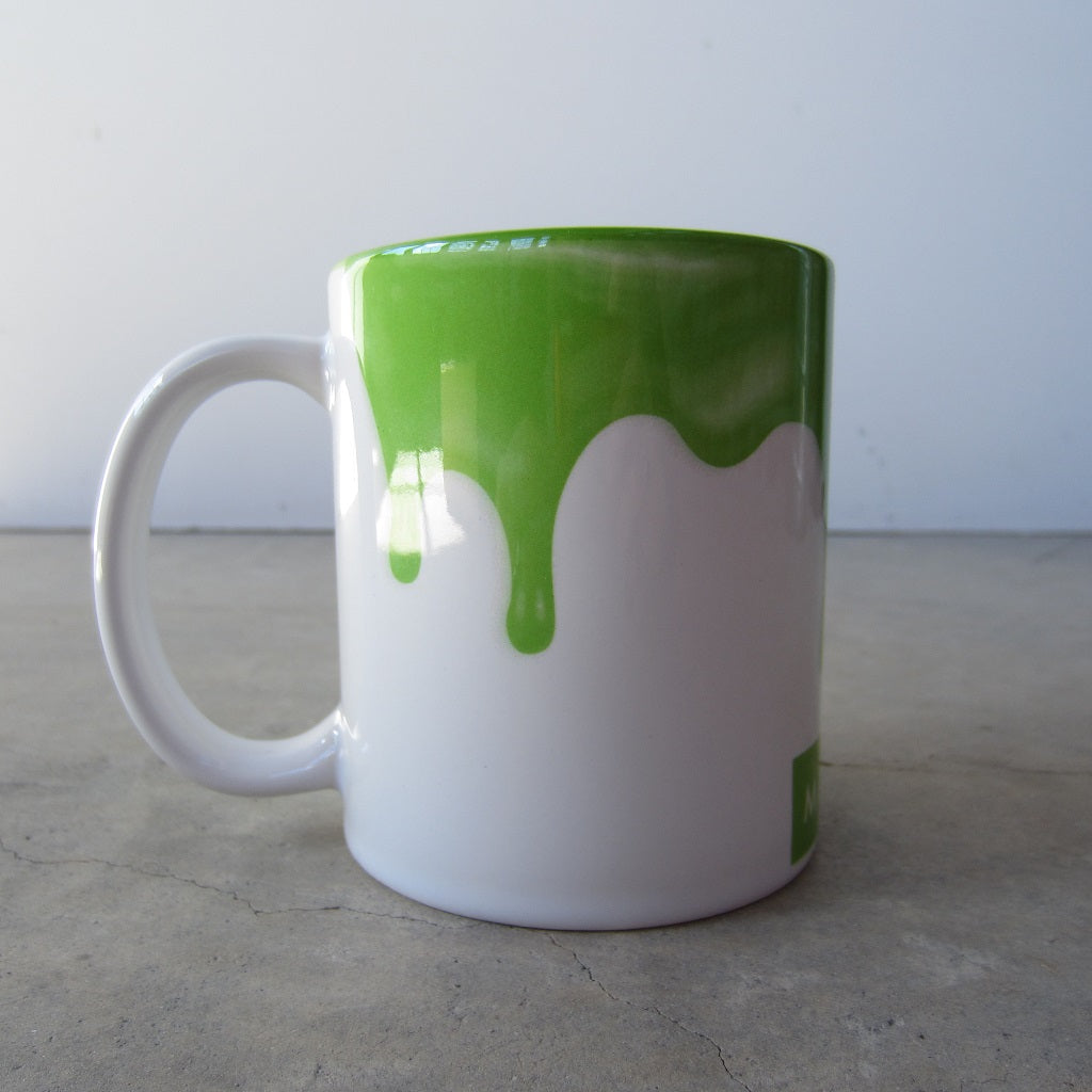 MASS MoCA Paint Drip Mug: Light Green