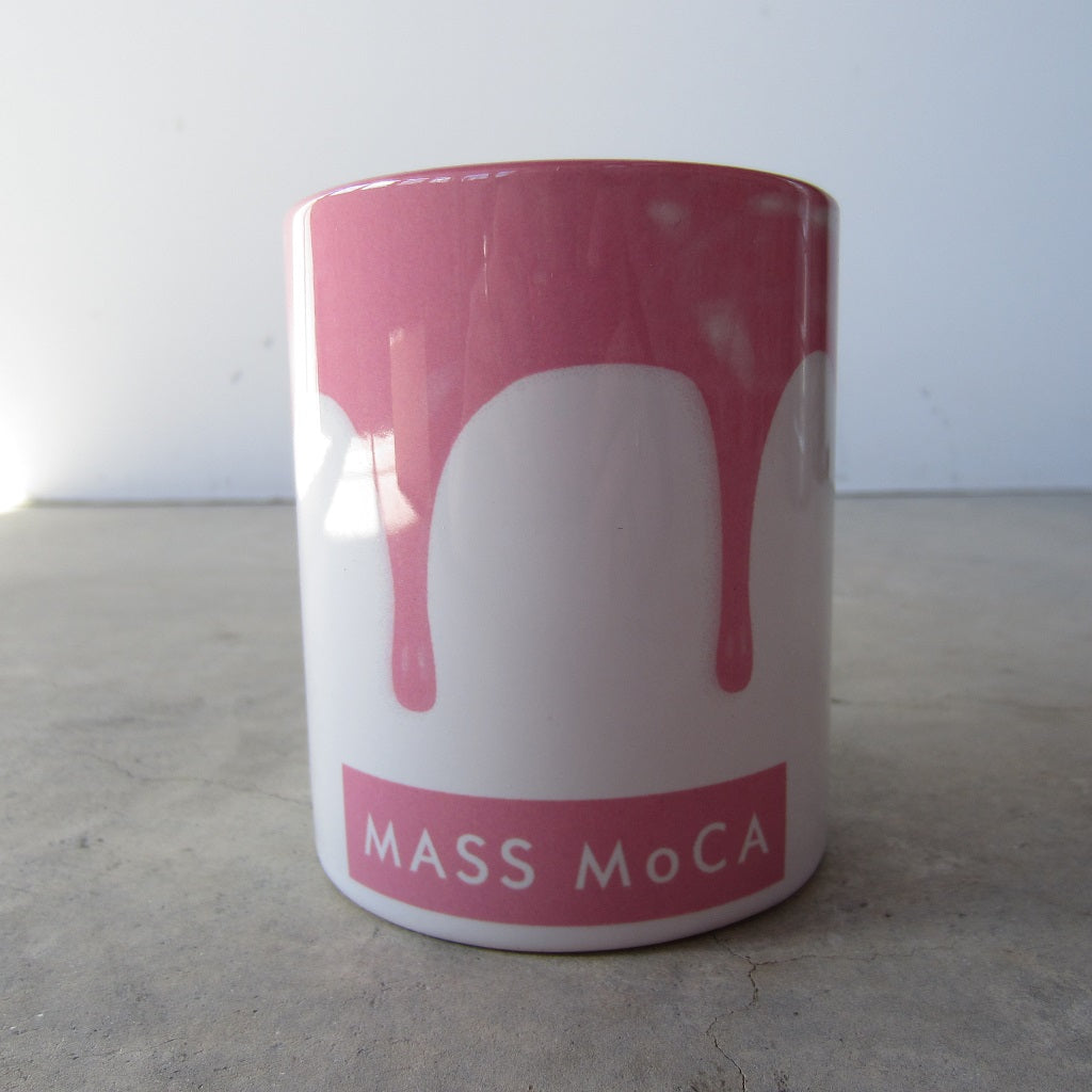 MASS MoCA Paint Drip Mug: Pink