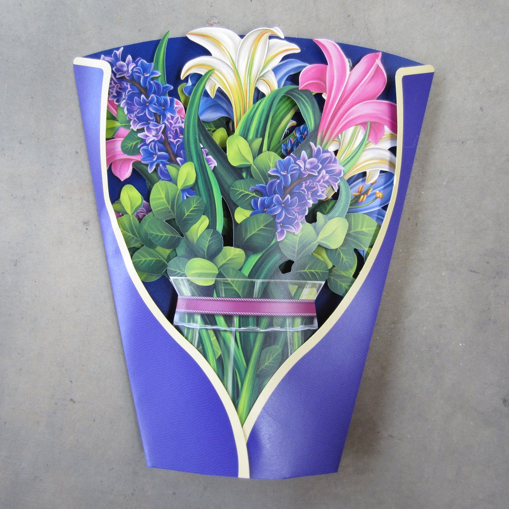 Paper Bouquet: Lilies and Lupines