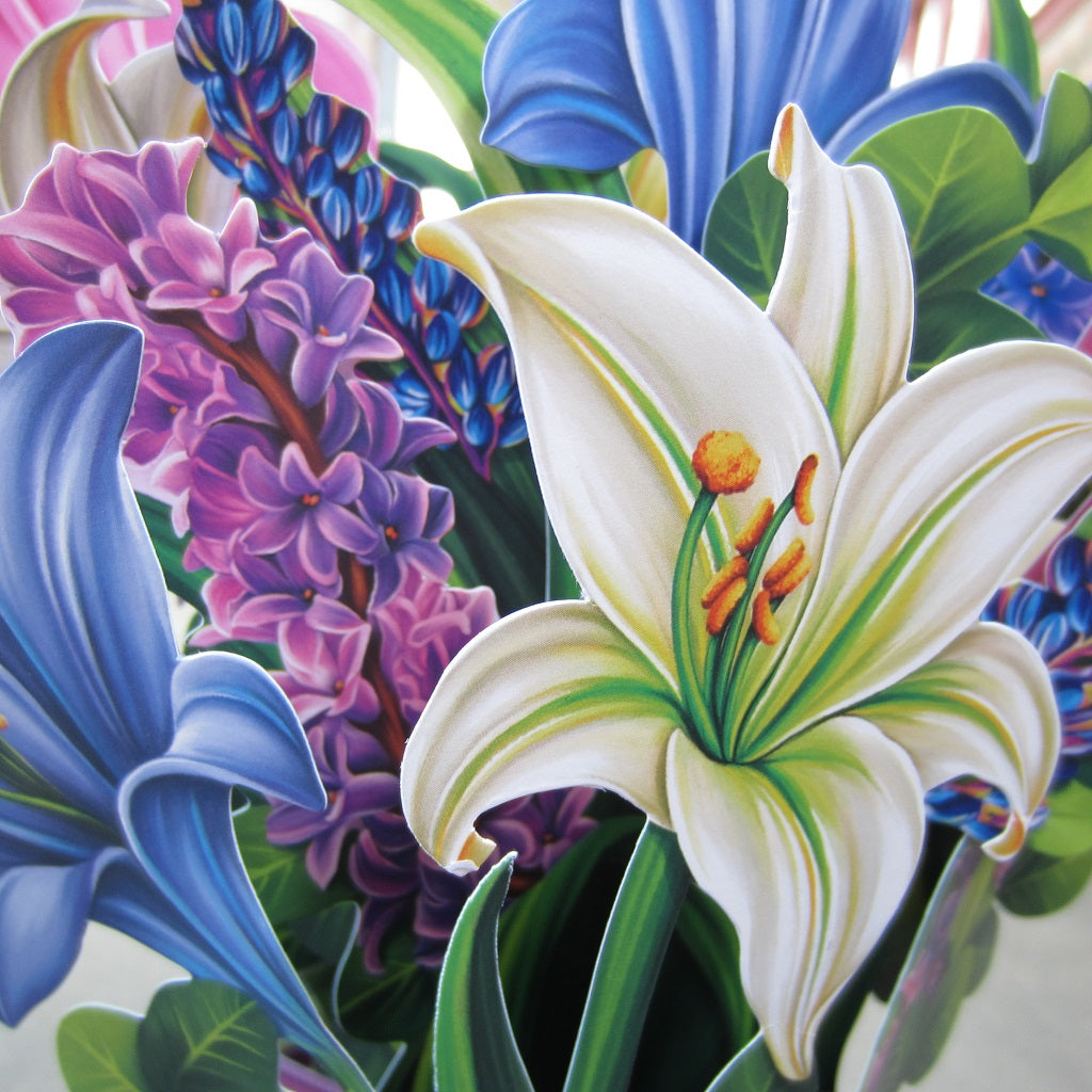 Paper Bouquet: Lilies and Lupines