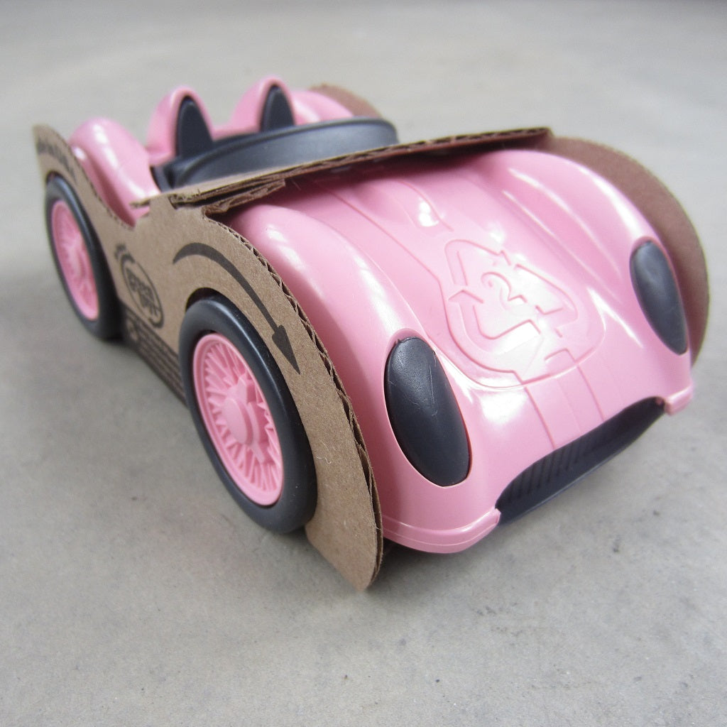 Recycled Plastic Race Car: Pink