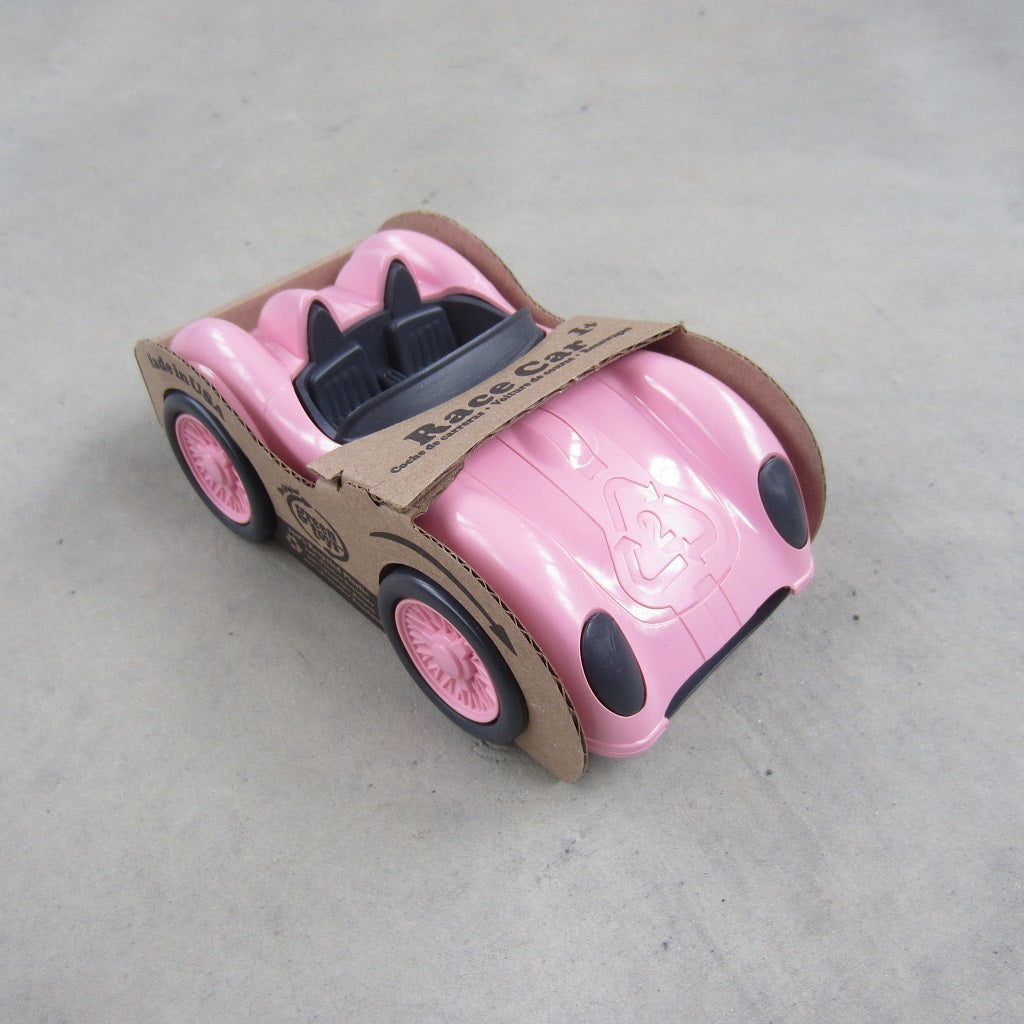 Recycled Plastic Race Car: Pink