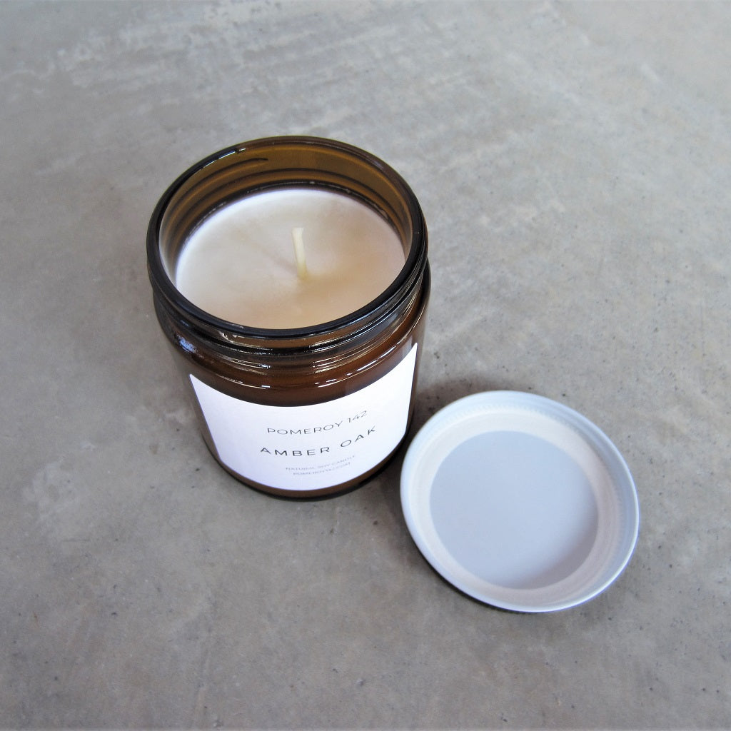 Natural Soy Candle: Amber Oak