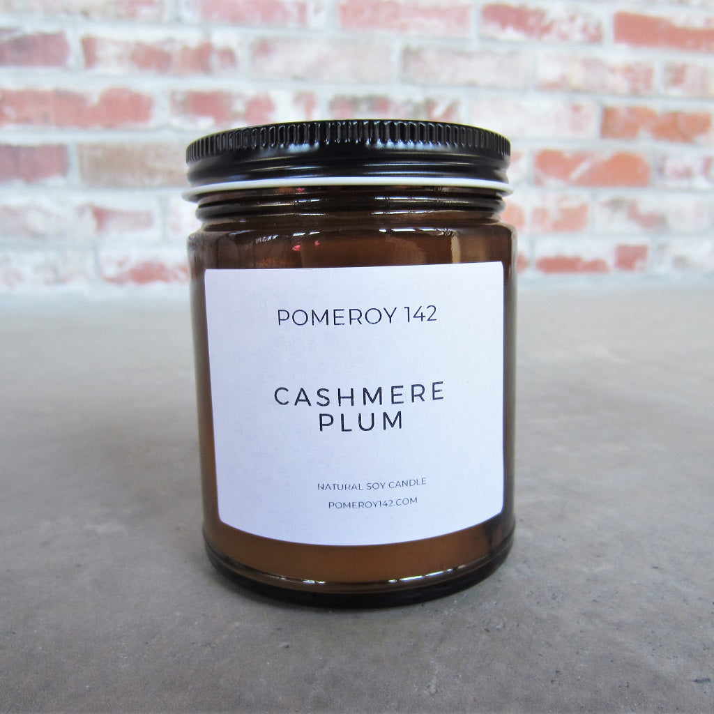 Natural Soy Candle: Cashmere Plum