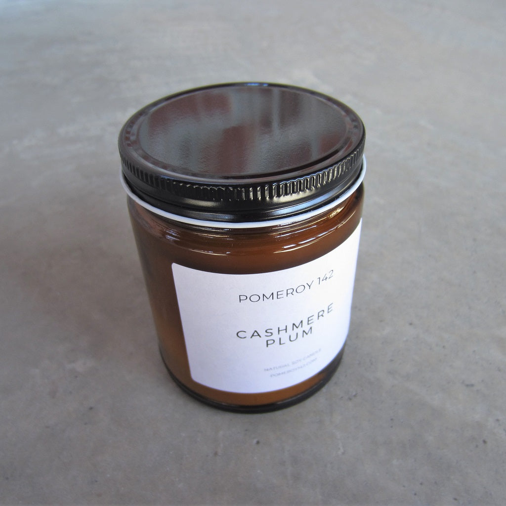 Natural Soy Candle: Cashmere Plum