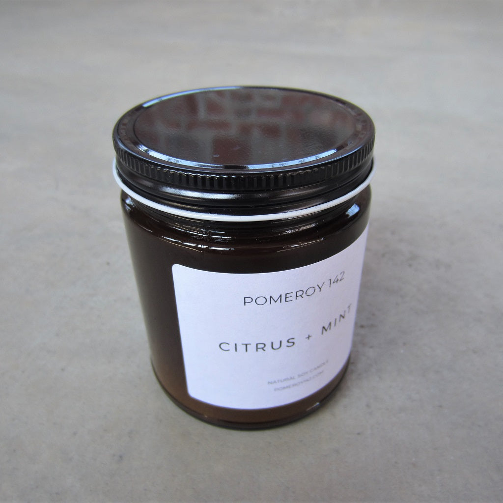 Natural Soy Candle: Citrus and Mint