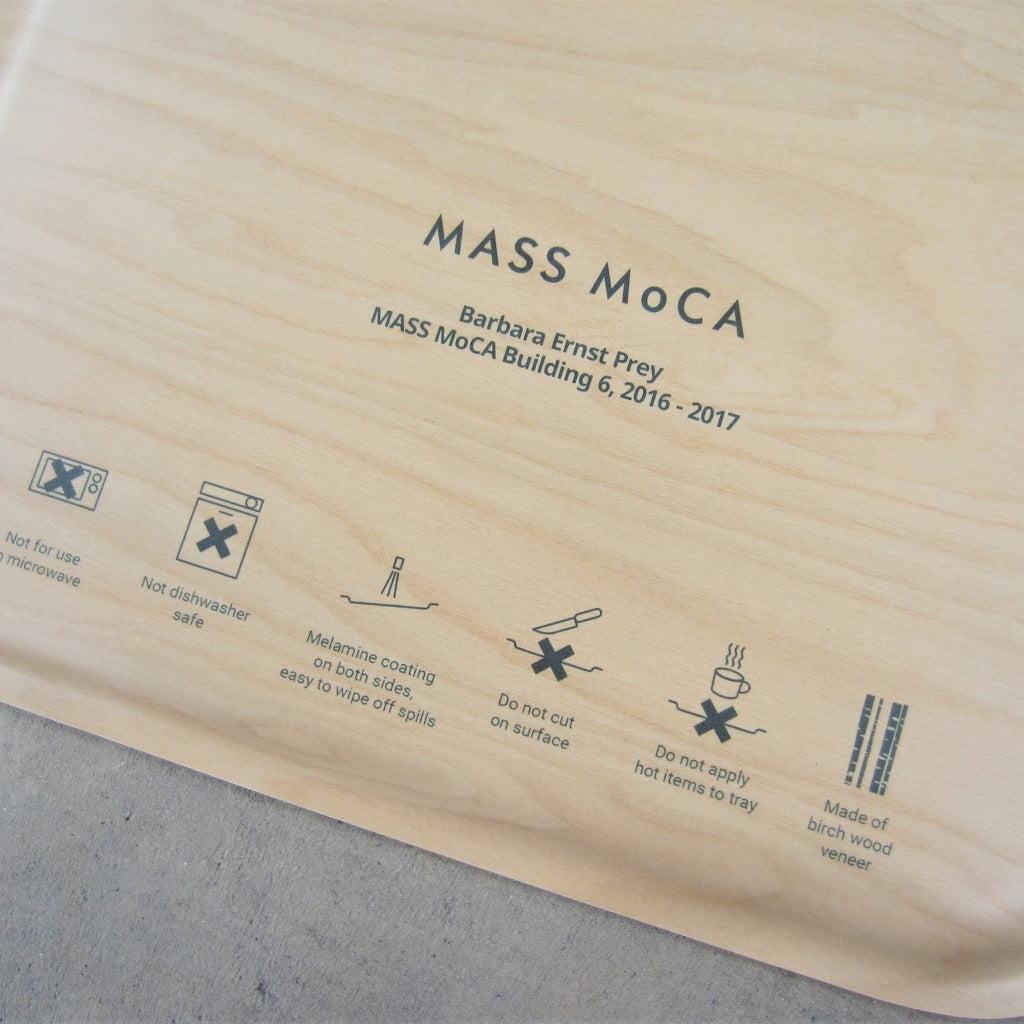 MASS MoCA Wooden Tray: Barbara Prey Watercolor - Medium