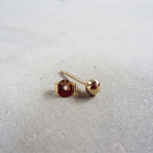 Abstract Studs: Gold Orbs