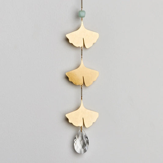 Suncatcher: Botanical Leaf Amazonite