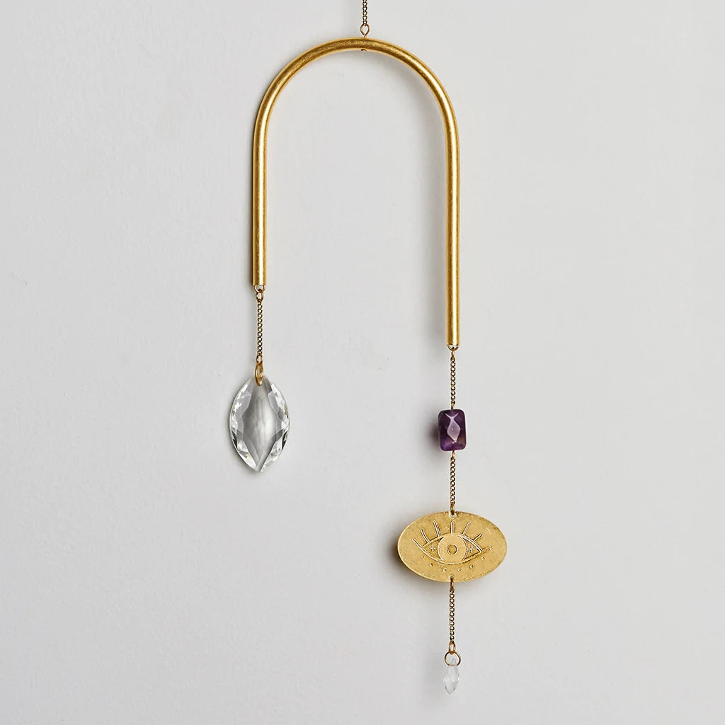 Suncatcher: Evil Eye Amethyst