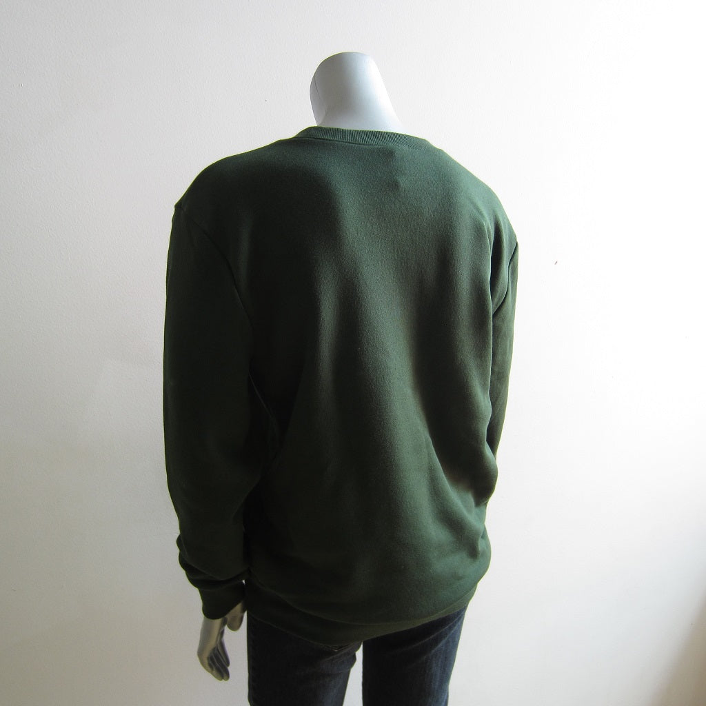 World of MASS MoCA Crew Neck Pullover Sweatshirt: Green