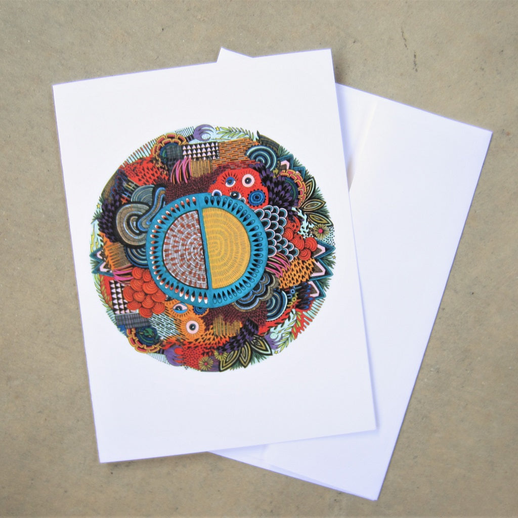 Greeting Card: Busy Mandala