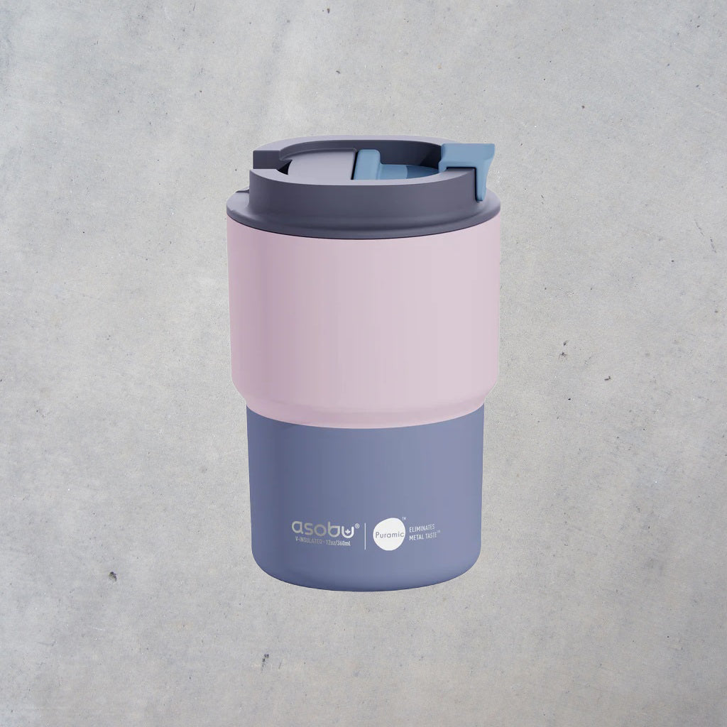 Travel Mug: Pastel Pink Two Tone