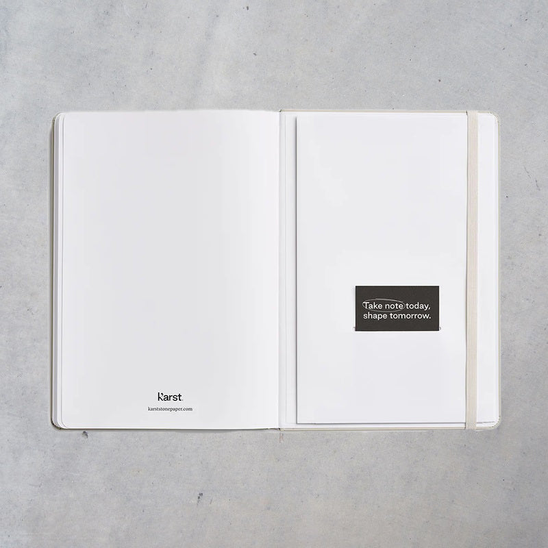 Stone Paper Notebook: A5 Blank Hardcover - Forest