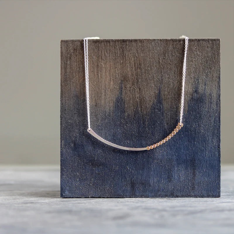 Abacus Necklace in Mixed Metals