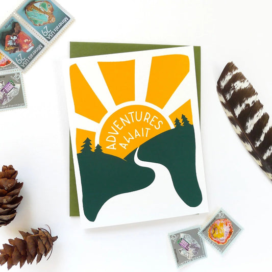 Greeting Card: Adventures Await