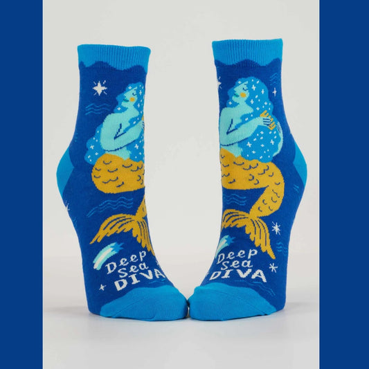 Women's Ankle Socks: Deep Sea Diva