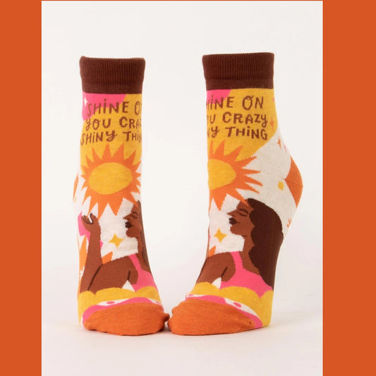 Women's Ankle Socks: Shine On You Crazy Shiny Thing