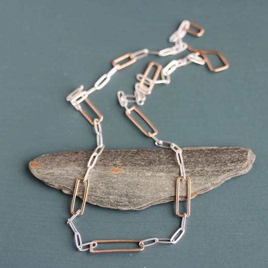 Ava Necklace in Mixed Metals