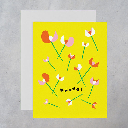 Greeting Card: Bravo Fleurs
