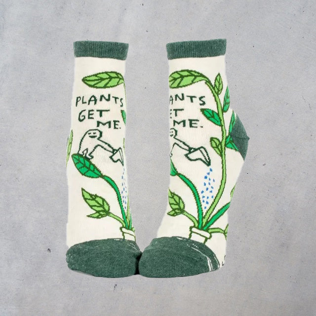 Women's Ankle Socks: Plants Get Me