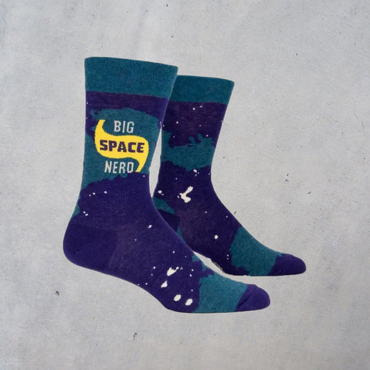 Men's Crew Socks: Big Space Nerd