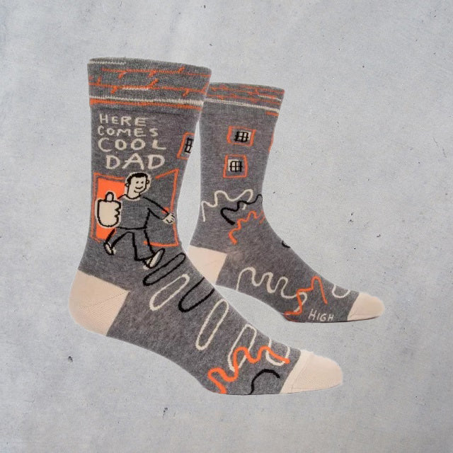 Men's Crew Socks: Here Comes Cool Dad