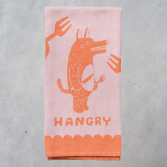 Woven Dish Towel: Hangry