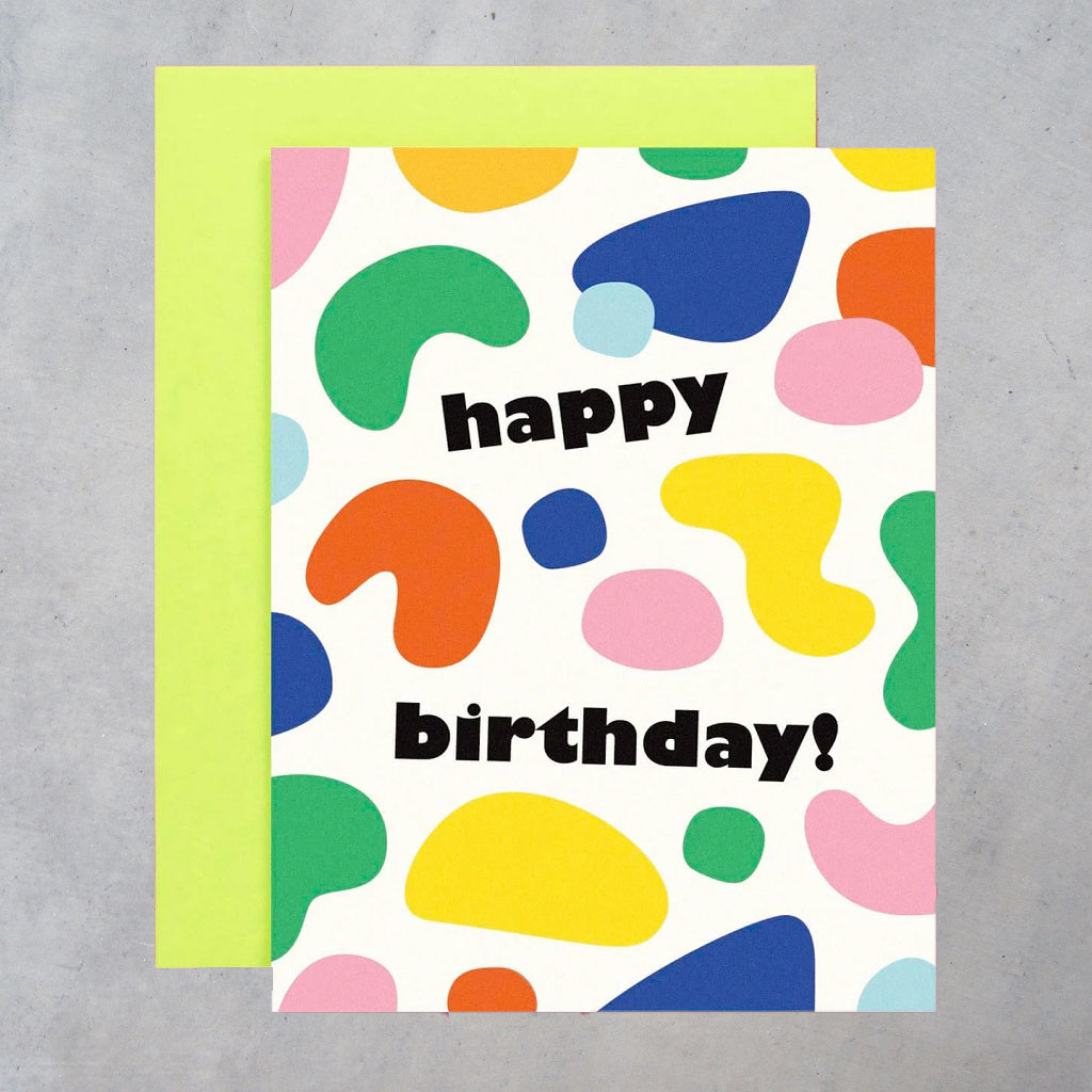 Greeting Card: Birthday Shapes No. 1 Blobby