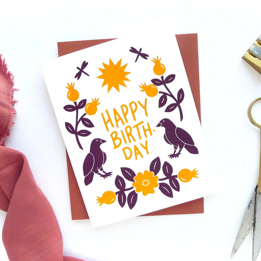 Greeting Card: Birthday Garden