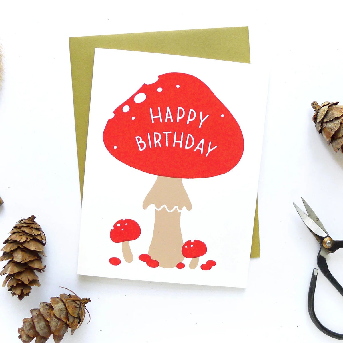Greeting Card: Birthday Mushroom