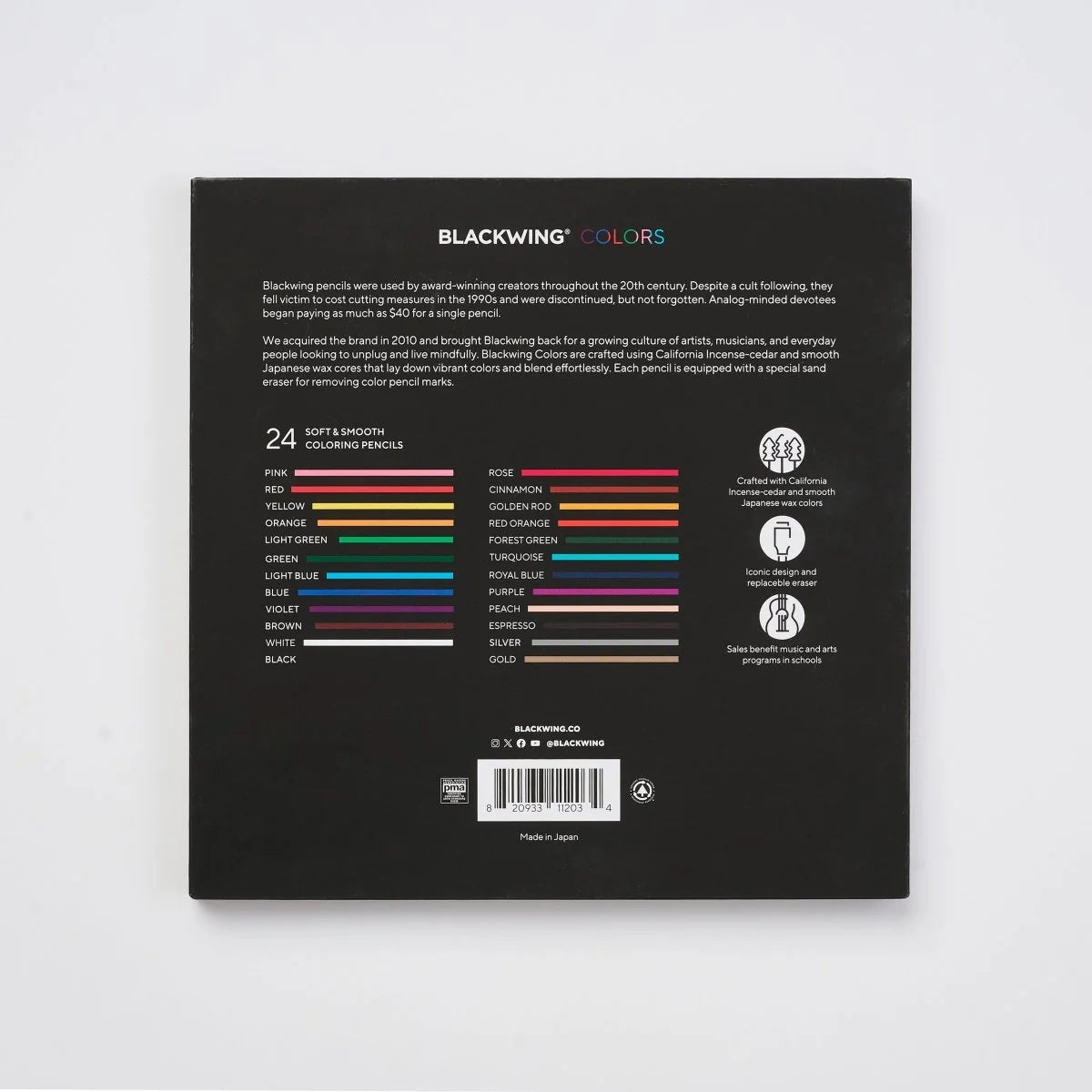 Blackwing Colored Pencils - Set of 24