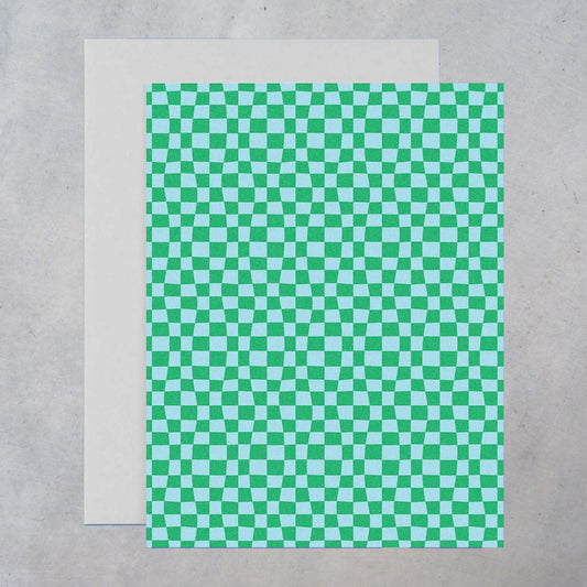 Greeting Card: Chunky Checker Pattern